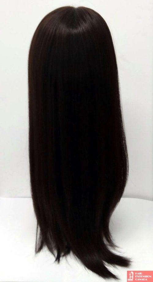 Peluca natural de monofilamento y tul frontal - Imagen 3