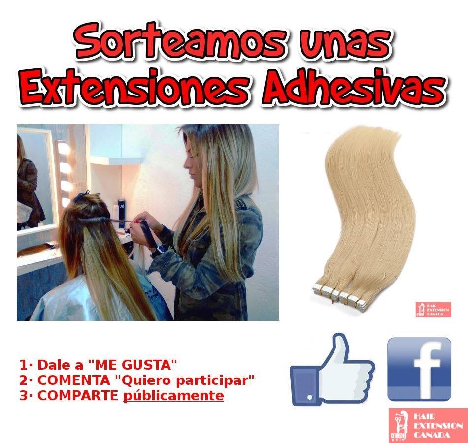 Sorteo extensiones adhesivas