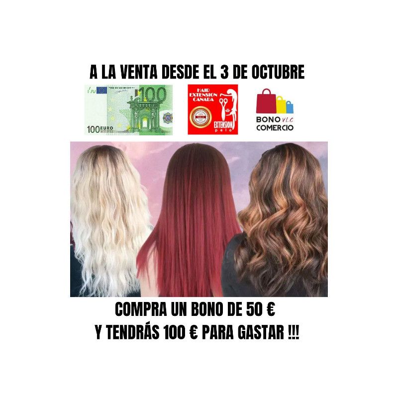 Compra tu BONO de 50 € y gasta 100 € euros en nuestra tienda !!